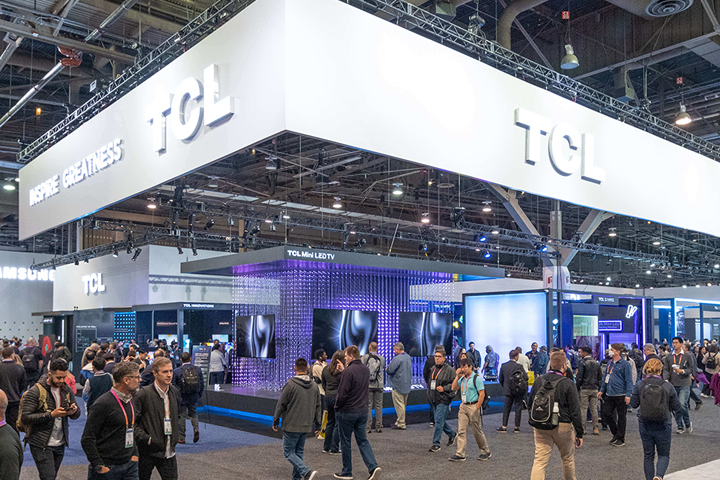 TCL Booth at CES 2023