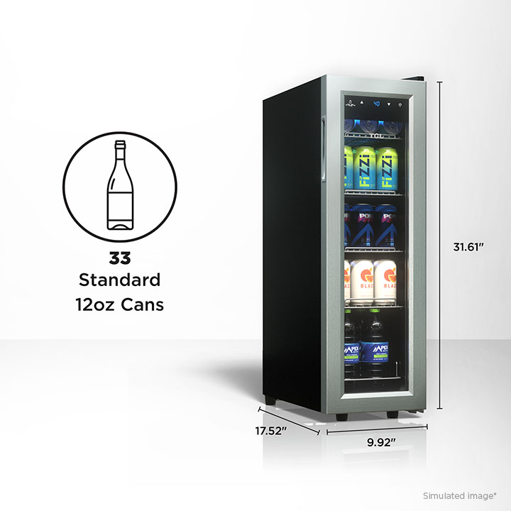 Freestanding wine cooler
