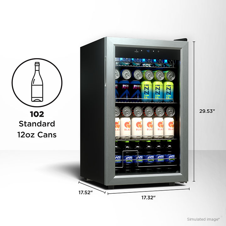 Freestanding wine cooler