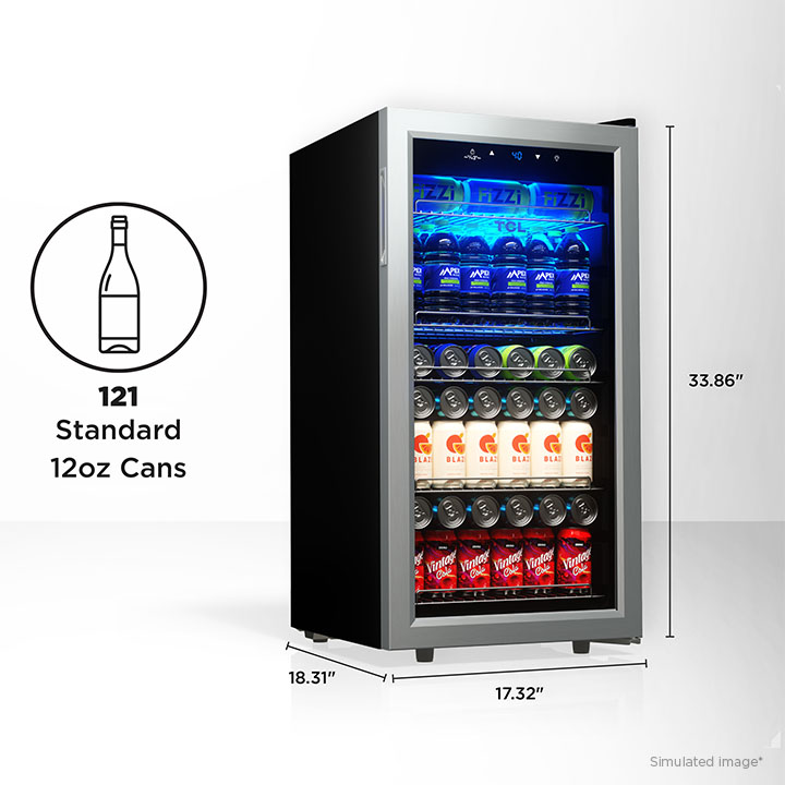 Freestanding wine cooler