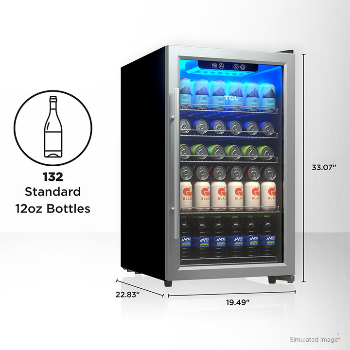 Freestanding wine cooler