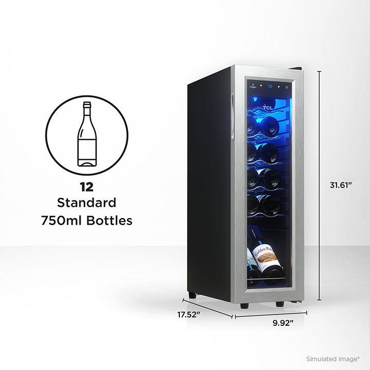 Freestanding wine cooler