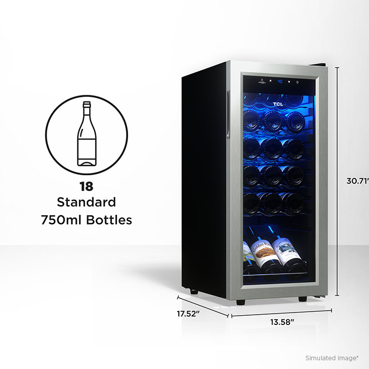 Freestanding wine cooler