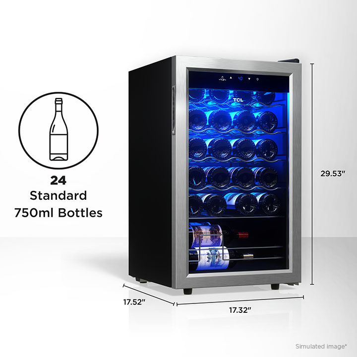 Freestanding wine cooler