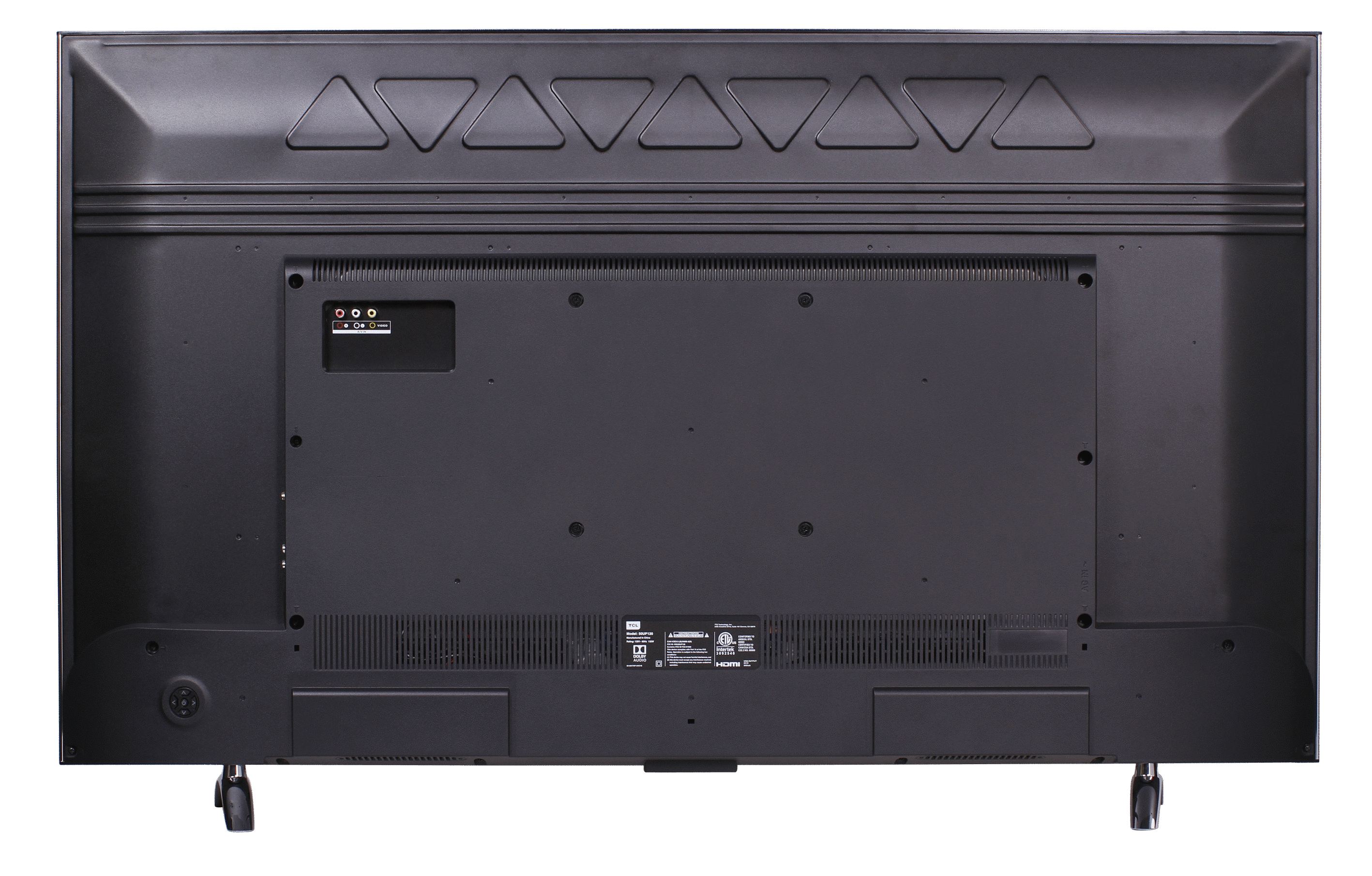 TCL 55” UP130 4K UHD LED Roku Smart TV - Back View