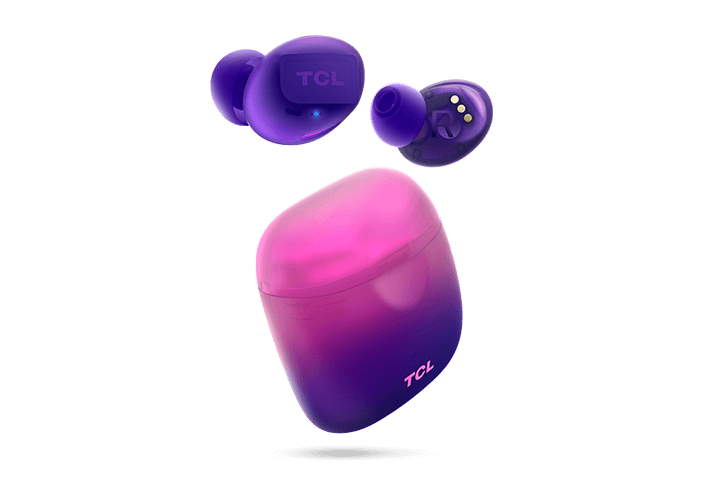 TCL Sunrise Purple True Wireless In-ear Bluetooth Headphones - Hero