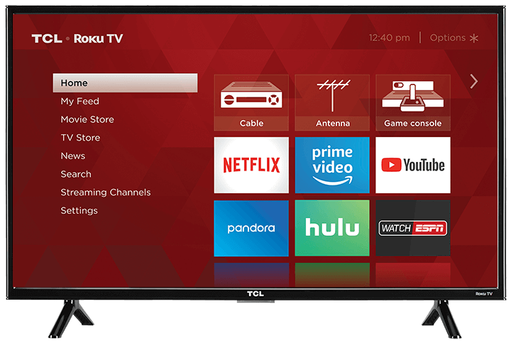 TCL 32" Class 3-Series HD LED Roku Smart TV - Front View