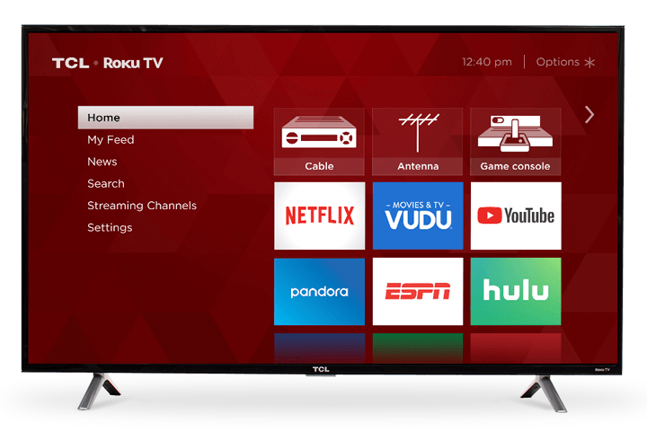 TCL 49" Class 3-Series FHD LED Roku Smart TV - Front View