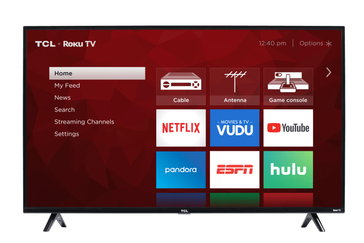 TCL 50" Class 4-Series 4K UHD HDR Roku Smart TV - 50S421 Front View