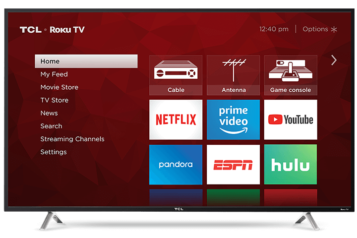 TCL 55" Class S-Series 4K UHD LED Roku Smart TV 55S405 - Front View 