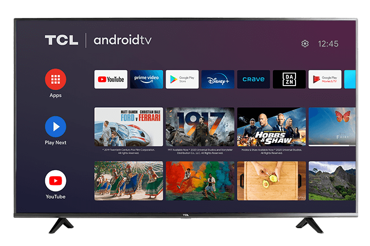 TCL 50" CLASS 4-SERIES 4K UHD HDR LED SMART ANDROID TV - 50S434 Front