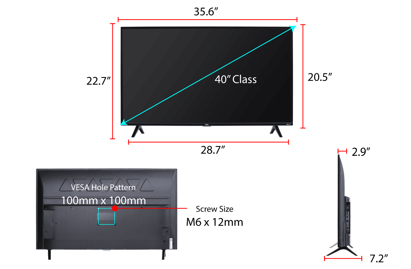 40" Class 3-Series FHD LED Smart Roku TV - 40S325 | TCL USA