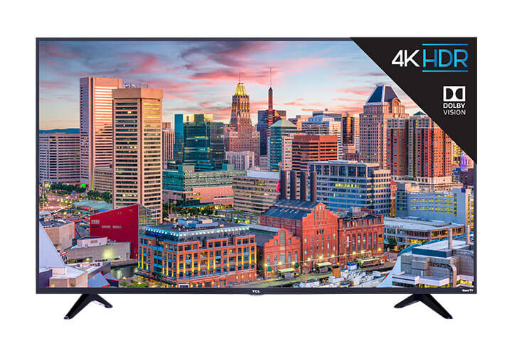 TCL 43" Class 5-Series 4K UHD Dolby Vision HDR Roku Smart TV - Front View