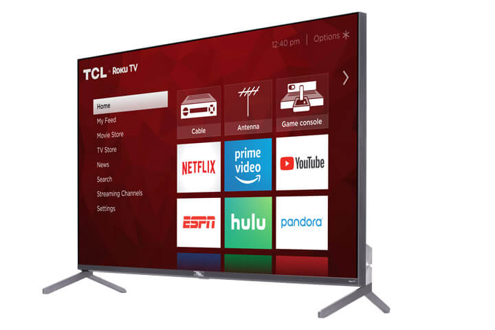 TCL 55" Class 6-Series 4K QLED Dolby Vision HDR Roku Smart TV - 55R625