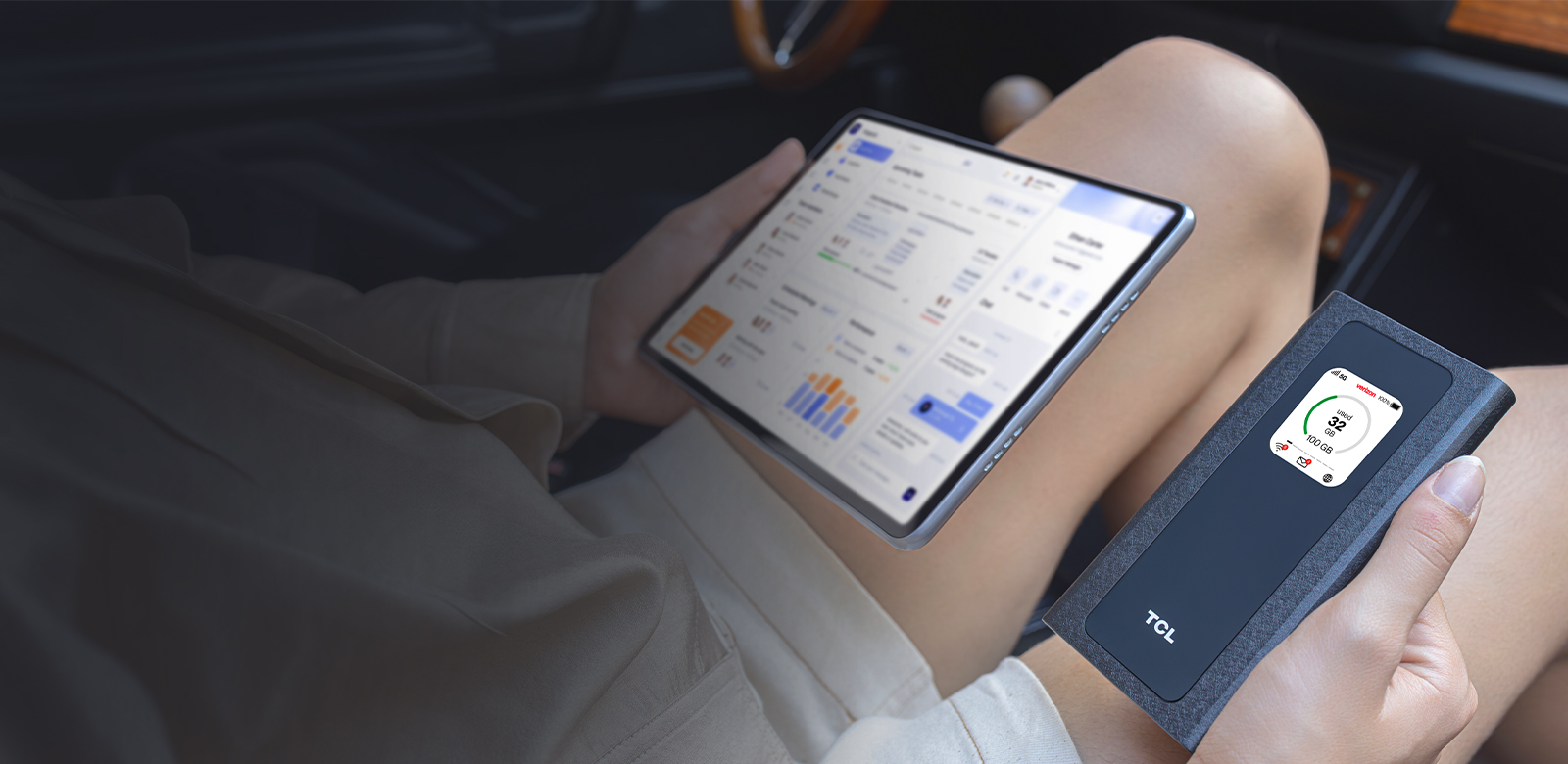 battery display lasting from day until night