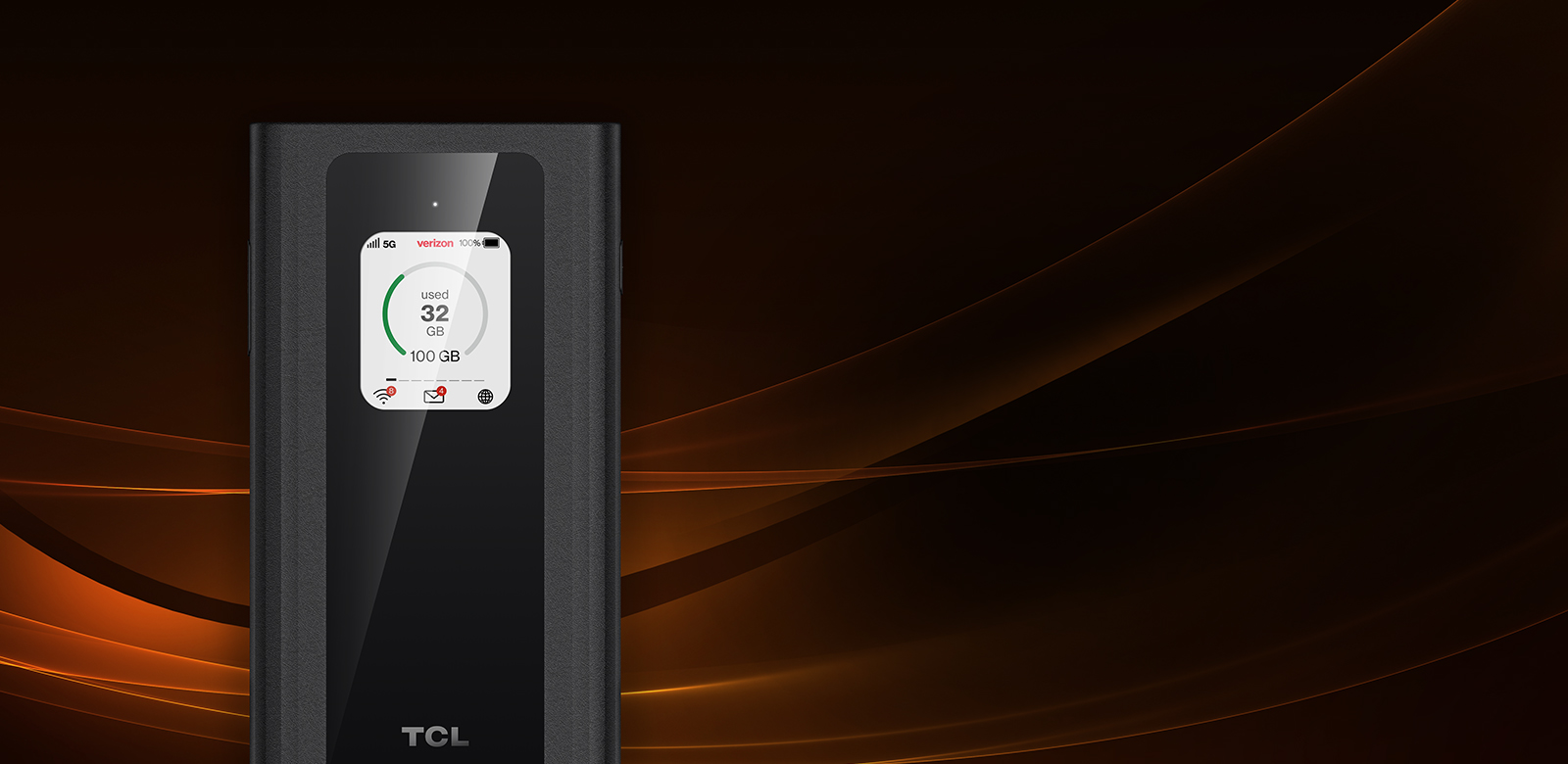 hotspot with easy to read display menu