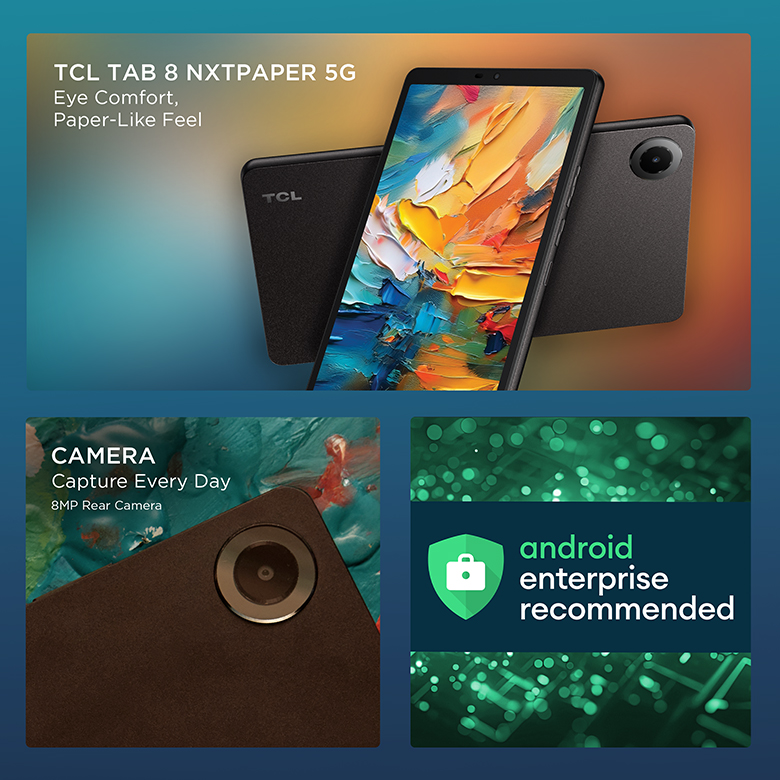 collage of tablet key features