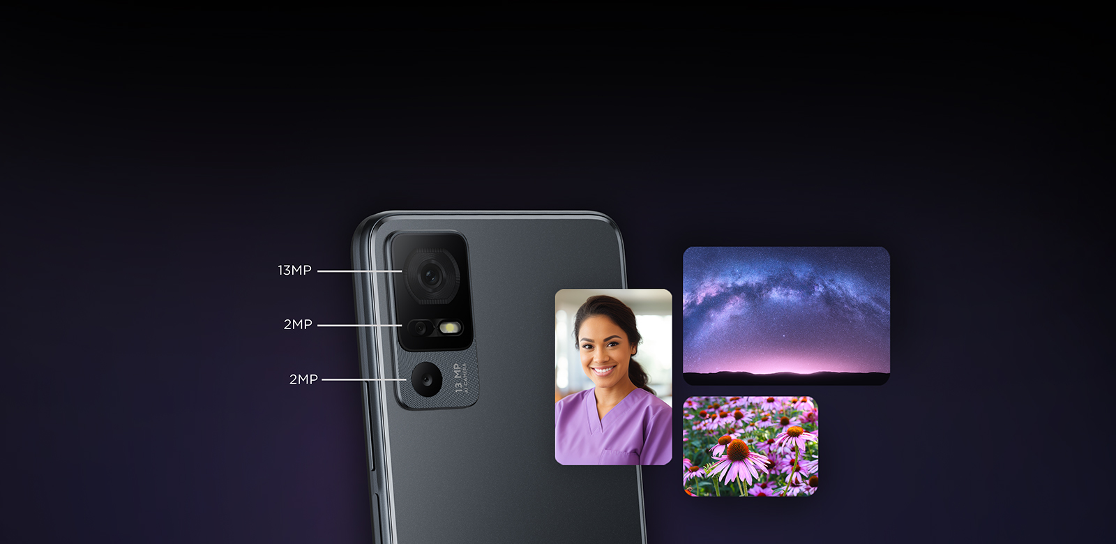 collage of camera features