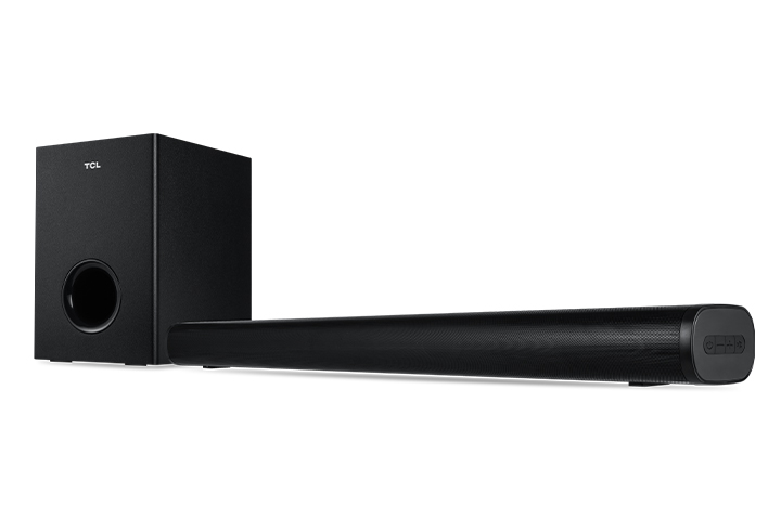 TCL ALTO 5+ 2.1 CHANNEL HOME THEATER SOUND BAR WITH WIRELESS SUBWOOFER - Angle