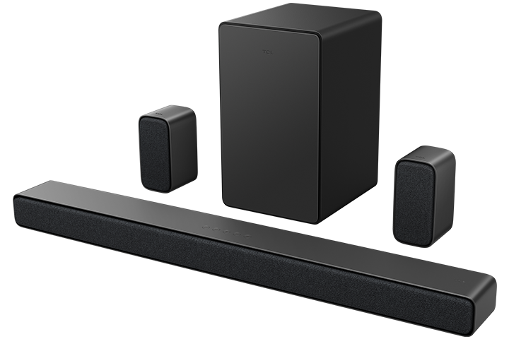 TCL Q Class Premium 5.1 Channel Sound Bar with DTS Virtual:X, Built-in  Center Channel Speaker and Wireless Subwoofer - Q6510