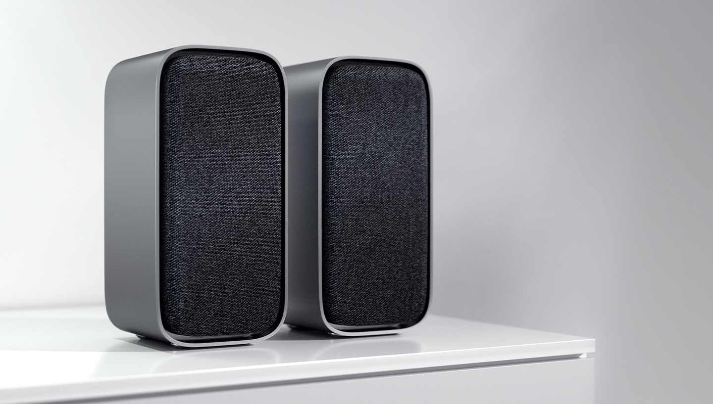 2 Rear Speakers for True Surround Sound 