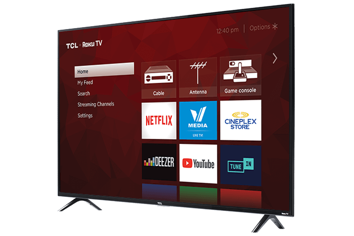 TCL 65" Class 4-Series 4K UHD LED Roku Smart TV 65S421 - Front View