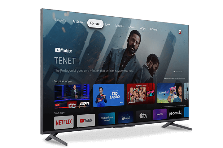 Effortless entertainment with Google TV built-in